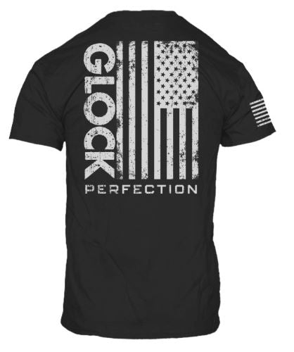 Glock Perfection Flag Tee - Short Sleeve T Shirt Lg Black 2