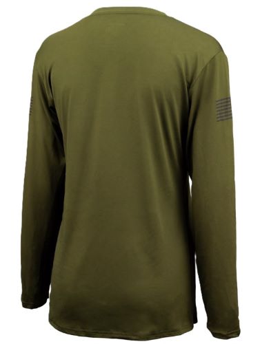 Glock Hooded Performance Long - Sleeve Shirt Med Grey 1