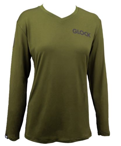 Glock Hooded Performance Long - Sleeve Shirt Med Grey 2