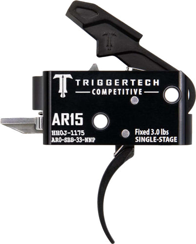 Triggertech Ar-15 Single Stage - Black Competitive Pro Curved 1