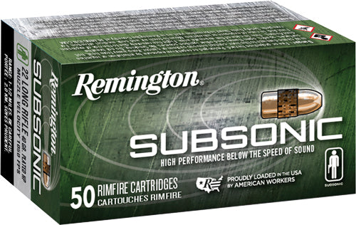 Remington Subsonic 22lr 40gr - Copper Pltd Lhp 50rd 100bx/cs