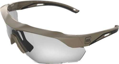 Glock Tactical Glasses - Crossover Desert Tan Clear Len