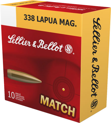 S&b 338 Lapua Mag Match 250gr - Bthp 10rd 10bx/cs