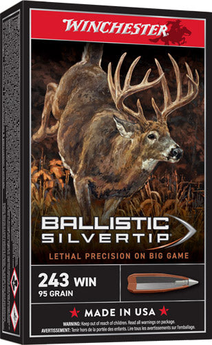 Winchester Supreme 243 Win - 95gr Silver-tip 20rd 10bx/cs