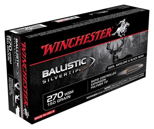 Winchester Supreme 270 Wsm - 150gr Silver Tip 20rd 10bx/cs