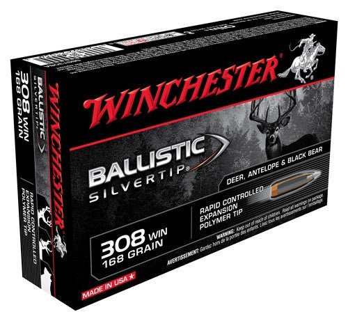 Winchester Supreme 308 Win - 168gr Silvertip 20rd 10bx/cs