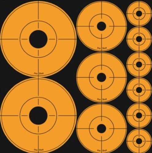 Splatter Shot Target Assorted - Dots Orange P/s 10 Sheets 1
