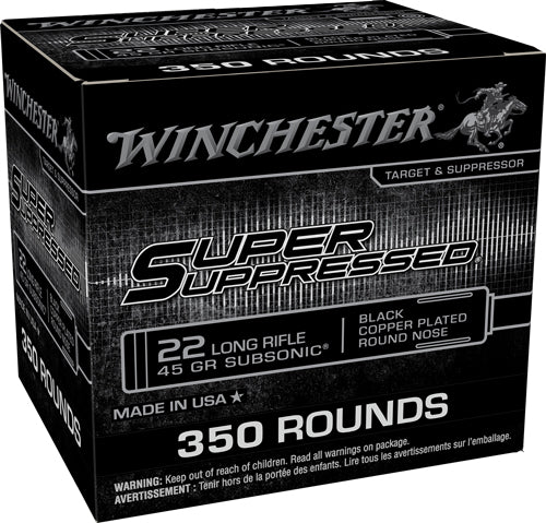 Winchester 22lr 45gr Subsonic - 1090fps 350rd 4bx/cs