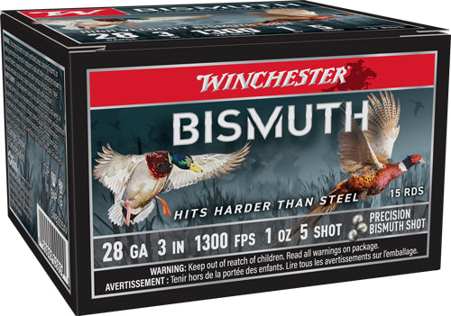 Winchester Bismuth 28ga 3" - 1oz #5 15rd 10bx/cs