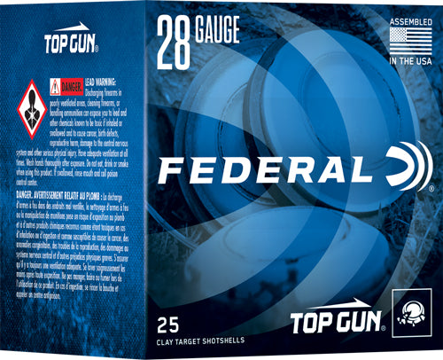 Federal Top Gun 28ga 2.75" 3/4 - Oz #8 1330fps 250rd Case Lot