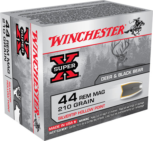 Winchester Super-x 44 Rem Mag - 210gr Silvertp Hp 20rd 10bx/cs