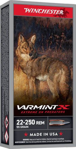 Winchester Varmint-xp 22-250 - Rem 55gr Poly Tip 20rd 10bx/cs