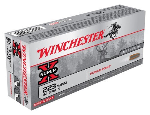 Winchester Super-x 223 Wssm - 64gr Power Point 20rd 10bx/cs