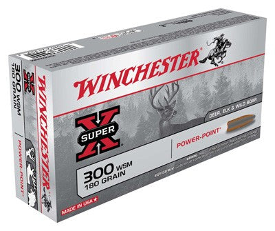 Winchester Super-x 300 Wsm - 180gr Power Point 20rd 10bx/cs