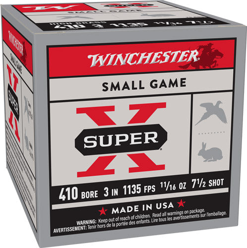Winchester Super-x 410 3" - 11/16oz #7.5 25rd 10bx/cs