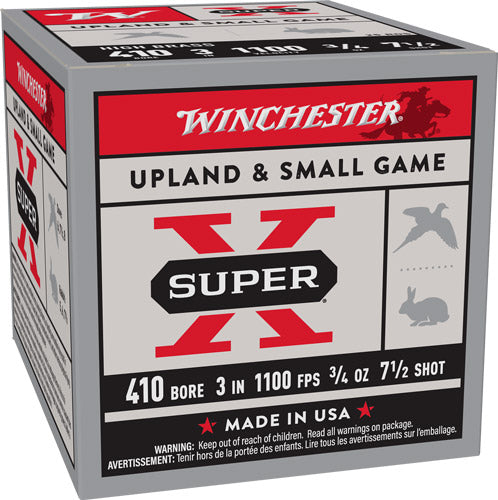 Winchester Super-x 410 3" - 3/4oz #7.5 25rd 10bx/cs