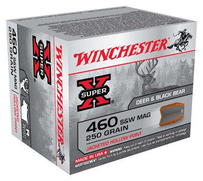 Winchester Super-x 460 Sw Mag - 250gr Jhp 20rd 10bx/cs <