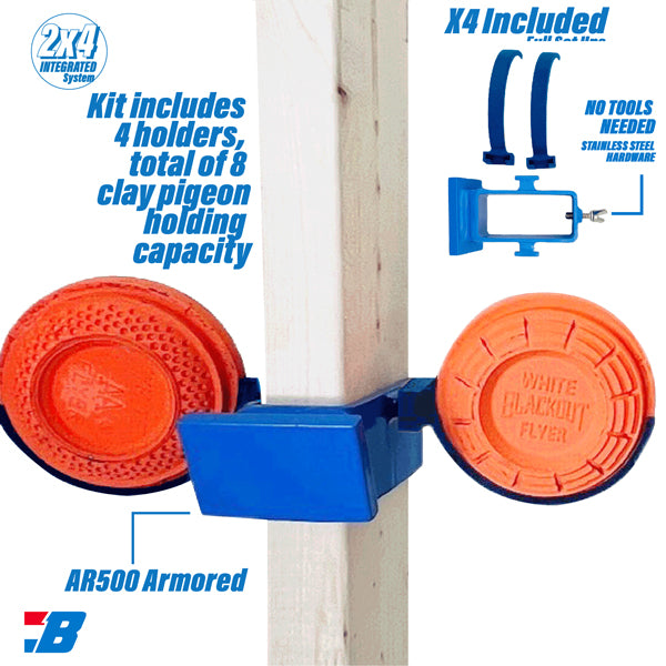 Bash Target Steel Target Stnd - Clay Pigeon Holder For 2x4!