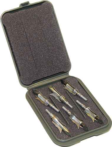 Mtm Mechanical Broadhead Case - Holds 6 Broadheads Army Green