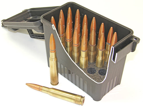 Mtm 50 Bmg Ammo Can 20 Round - Black Pre-cut Foam Lockable 3