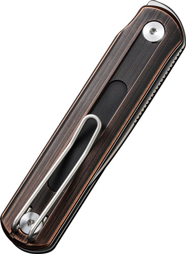 Civivi Knife Foldis 2.67" Blk - Hand Rubbed Copper/silver!