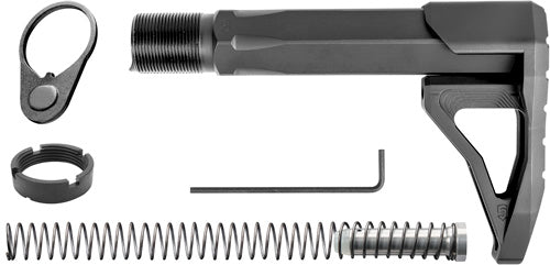 Phase 5 Mini Stock Assembly - Carbine Tube Ar-15 Black