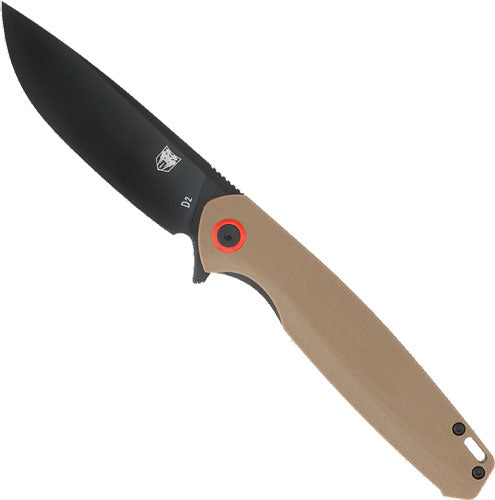 Cobratec Rath 3.5" Folder - Brown D2 Black Blade