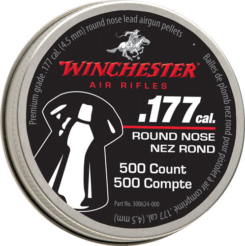 Winchester 177 Rn Pellet - 500 Count Tin 6 Pack Case