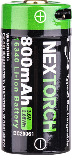Nextorch 16340 Usb Type C - Battery<