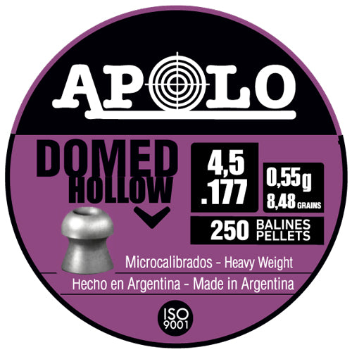 Hatsan Apolo 177 Domed Hollow - 8.48 Grain 250 Pack