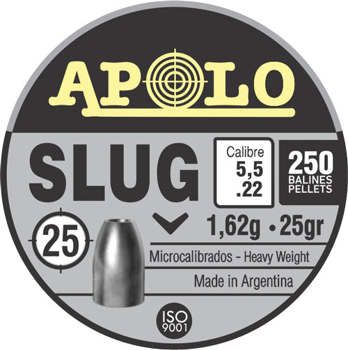 Hatsan Apolo 22 Slug 25 Grain - 250 Pack
