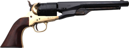 Traditions Bp Revolver 1860 - Colt Army 44 Cal 8" Brass/wal