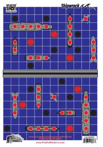 Splatter Shot Target 12"x18" - Shipwreck 8pk 1