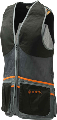 Beretta Men's Full Mesh Vest - Large Black/grey