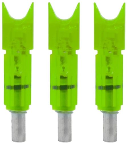 Lumenok Gold Tip Lighted Nock - For Bolt Crescent Green 3pk 1