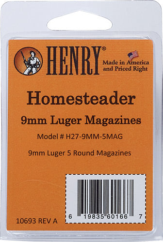 Henry Magazine 5rd - For Henry Homesteader 9mm