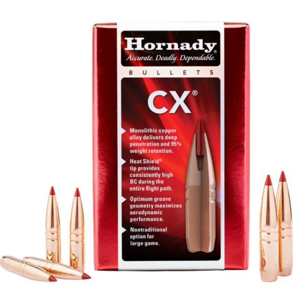 Hornady Bullets 6.5mm .264 - 90gr Cx 50ct 25bx/cs