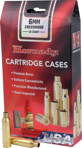 Hornady Unprimed Cases 6mm - Creedmoor 50 Pack 5pk/cs