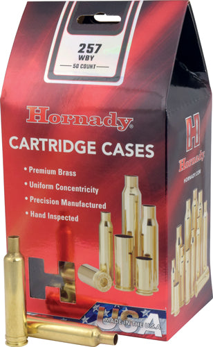 Hornady Unprimed Cases - 257 Wby Mag 50pk 5bx/cs 1