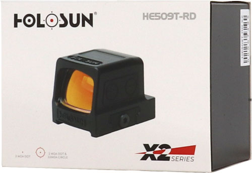 Holosun 509 Enclosed Red Multi - Reticle Solar Titanium Pistol