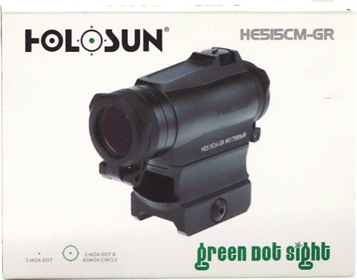 Holosun 515 Enclosed Green Mlt - Reticle Solar 65moa/2moa 20mm 3