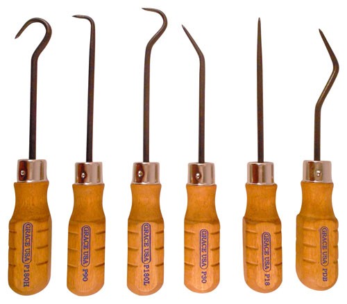 Grace Usa Hook & Pick Set - Set Of 6 Steel