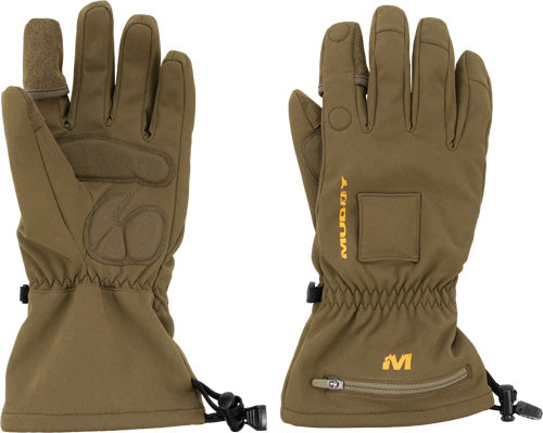 Muddy Nucleus Heated Softshell - Glove Brown Clay Large