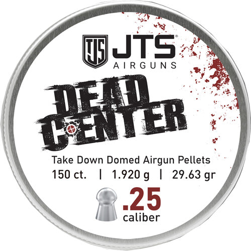 Jts Pellets Dead Center 25 Cal - Domed 29.63 Gr 150ct