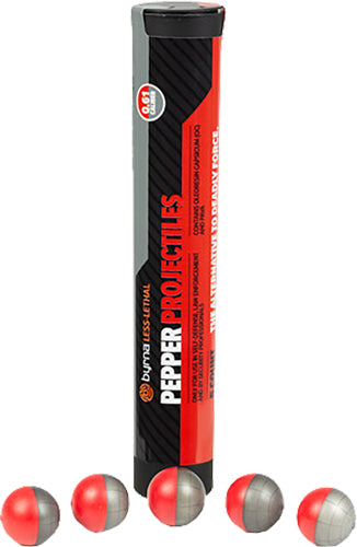 Byrna Pepper Projectiles 5-ct - Tube .61 Cal Fits Cl Launcher