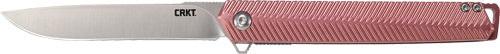 Crkt Stylus 3.18" Plain Edge - Assisted Open Ss/maroon!