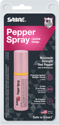 Sabre Red Pepper Spray Lip - Stick Unit Pink 22gr 4