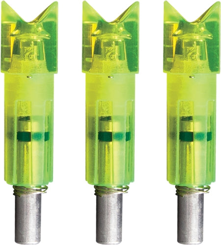 Lumenok Lighted Nock Xbow Grn - Crescent Easton Carbon 3pk 4