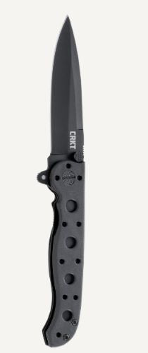 Crkt M16-01kz 3" Fine Edge - Spear Point Black Clam Pack 1