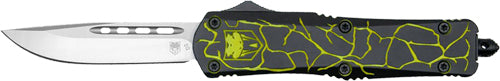 Cobratec Medium Fs-3 Otf - Fractured Black Yellow 3" D2